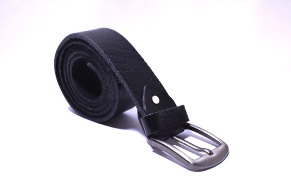 Black Leather Belt b-001